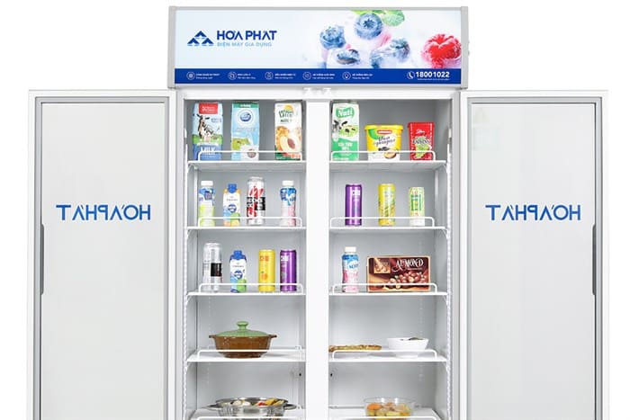 Tủ mát trưng bày Hòa Phát 812 lít HSR D6812